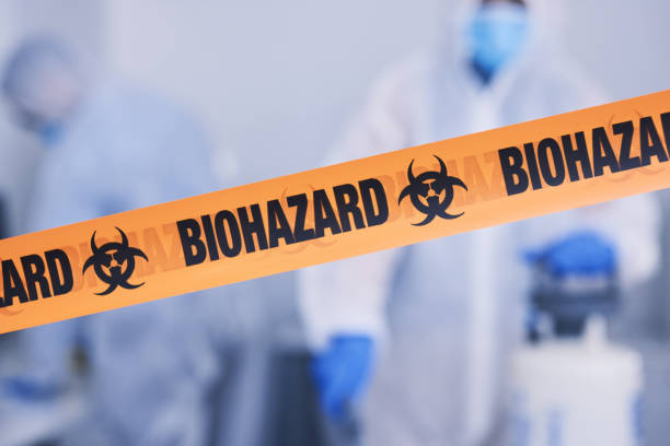 Professional Biohazard Cleanup technician working in Johnson, NE